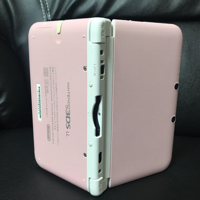 ニンテンドー3DS(ニンテンドー3DS)の3DS LL ピンク×ホワイト＊本体＋充電器＋SD エンタメ/ホビーのゲームソフト/ゲーム機本体(携帯用ゲーム機本体)の商品写真
