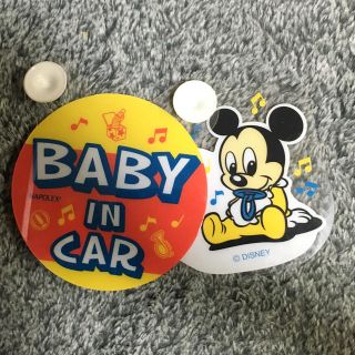 ディズニー(Disney)のBABY IN CAR ベビーミッキー(車内アクセサリ)