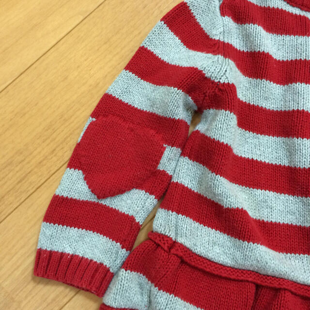 babyGAP(ベビーギャップ)のbabyGAPニットカーデ（記名あり） キッズ/ベビー/マタニティのキッズ服女の子用(90cm~)(カーディガン)の商品写真