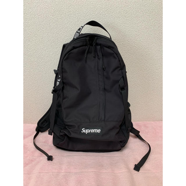 supreme backpack 黒