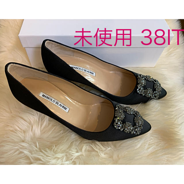 美品】マノロブラニク MANOLO BLAHNIK HANGISI 38-