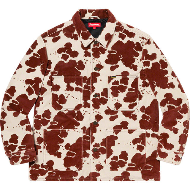 本日終了します。SUPREME 20SS Velvet Chore Coat