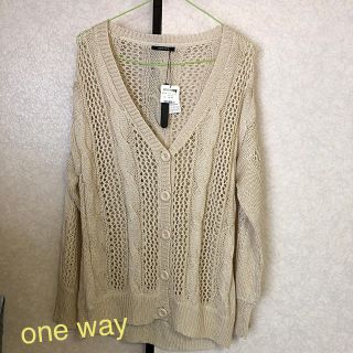 ワンウェイ(one*way)のone way✳️ローゲージ　カーディ(カーディガン)