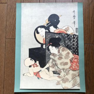 歌麿　浮世絵　美人画　印刷(版画)