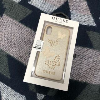 ゲス(GUESS)のiPhoneX ケース カバー GUESS ゴールド(iPhoneケース)