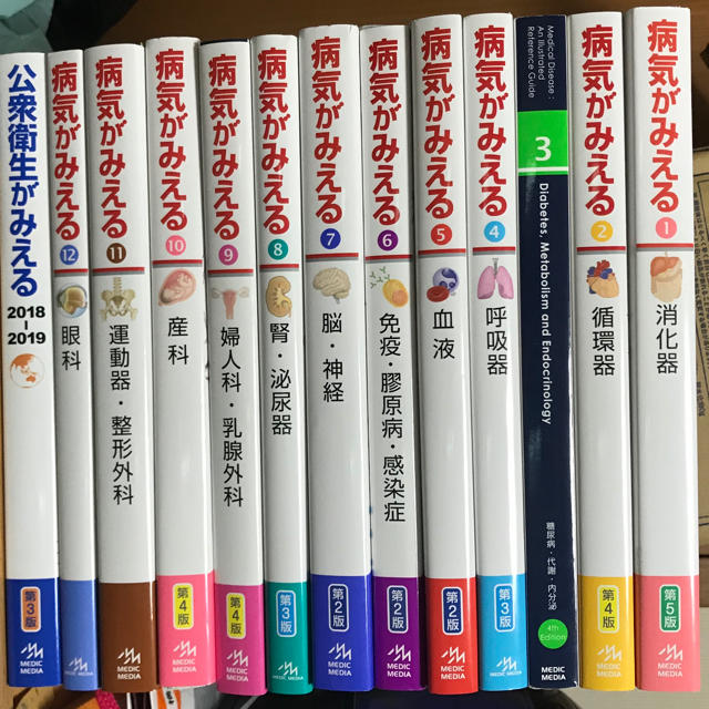 全品新品未開封 【裁断済】病気がみえる Vol.1-Vol.12 + 公衆衛生が