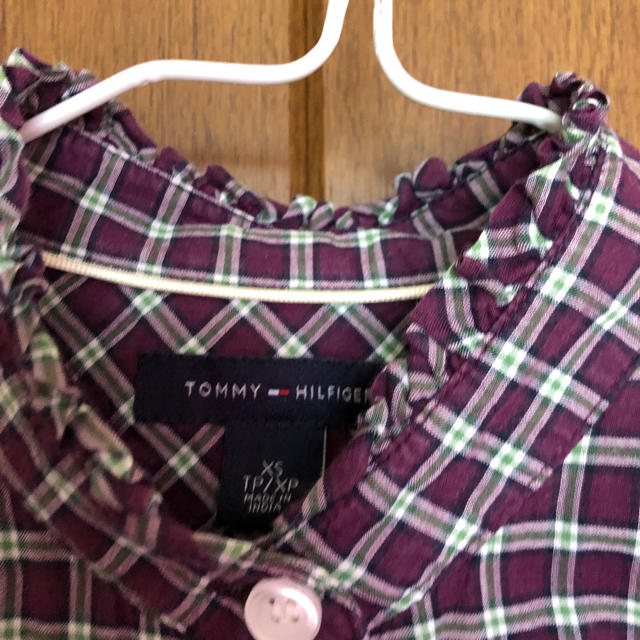 TOMMY HILFIGER(トミーヒルフィガー)の七分袖チェックシャツ レディースのトップス(シャツ/ブラウス(長袖/七分))の商品写真