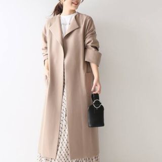 スピックアンドスパン(Spick & Span)のspick&span　ノーカラーコート(ロングコート)