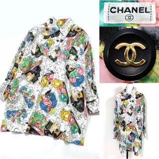 シャネル(CHANEL)のシャネル vintage マドモワゼル ココ チュニック シャツ E1658(シャツ/ブラウス(長袖/七分))