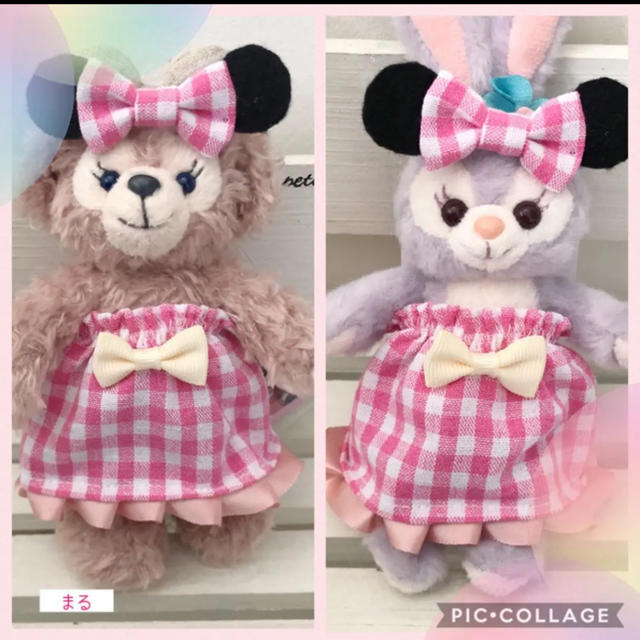 ぬいぐるみバッジ用　ピンクのコスチューム　ミニーちゃん風 ハンドメイドのハンドメイド その他(その他)の商品写真