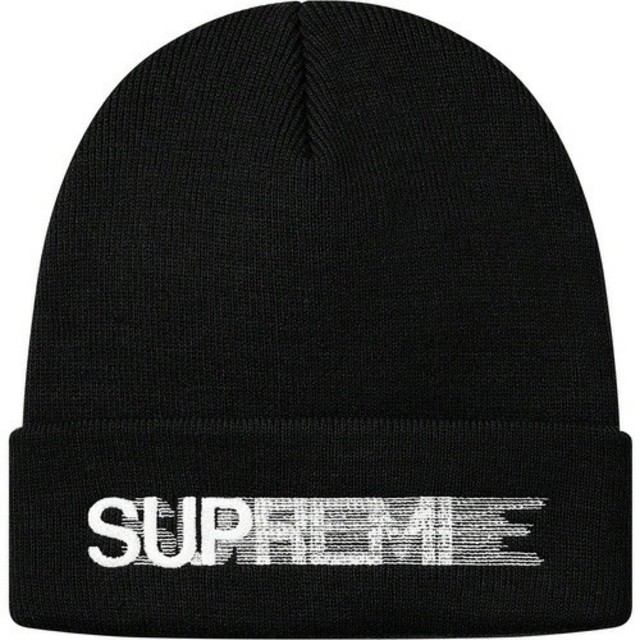 Supreme(シュプリーム)のsupreme Motion Logo Beanie black メンズの帽子(ニット帽/ビーニー)の商品写真