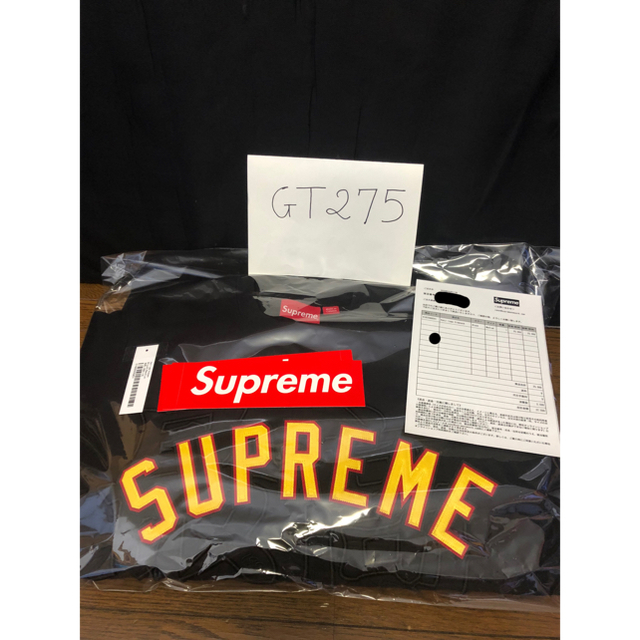 黒 M サイズ supreme kanji logo crewneckメンズ