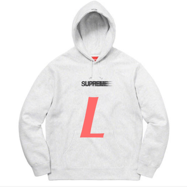 Lサイズ　グレー　supreme motion logo hooded