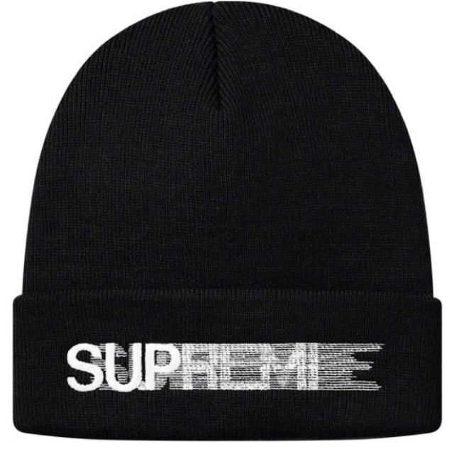 supreme motion logo beanie 黒