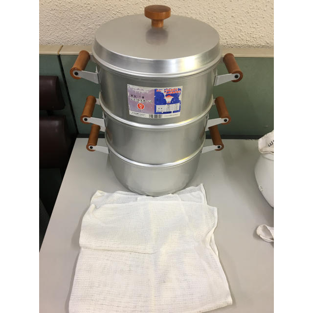 美品 ホクセイ 3段 蒸し鍋 蒸し器 ジェットスチーマ 30cm | フリマアプリ ラクマ