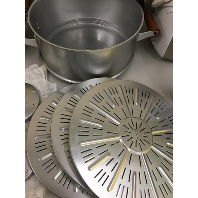 美品 ホクセイ 3段 蒸し鍋 蒸し器 ジェットスチーマ 30cm