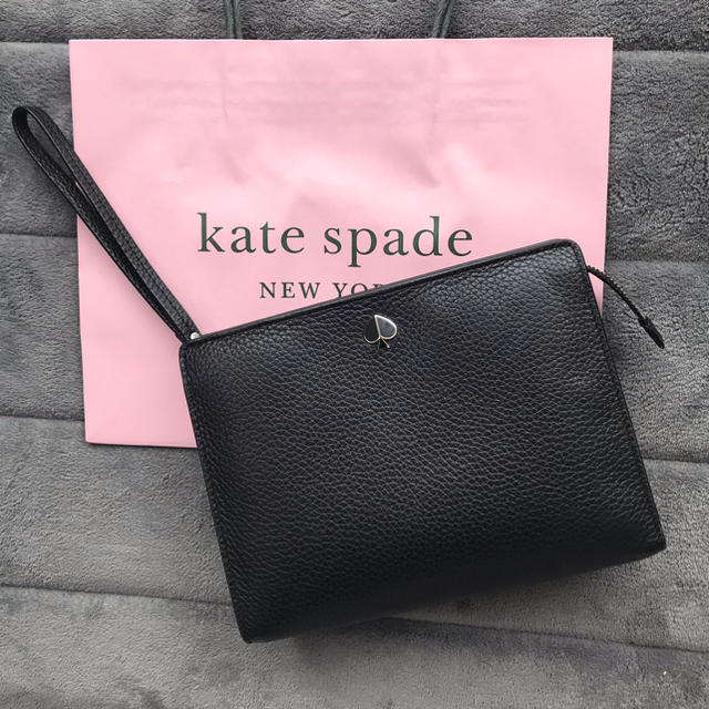 【iphone X】 ♠︎kate spade♠︎ ブラック レザー