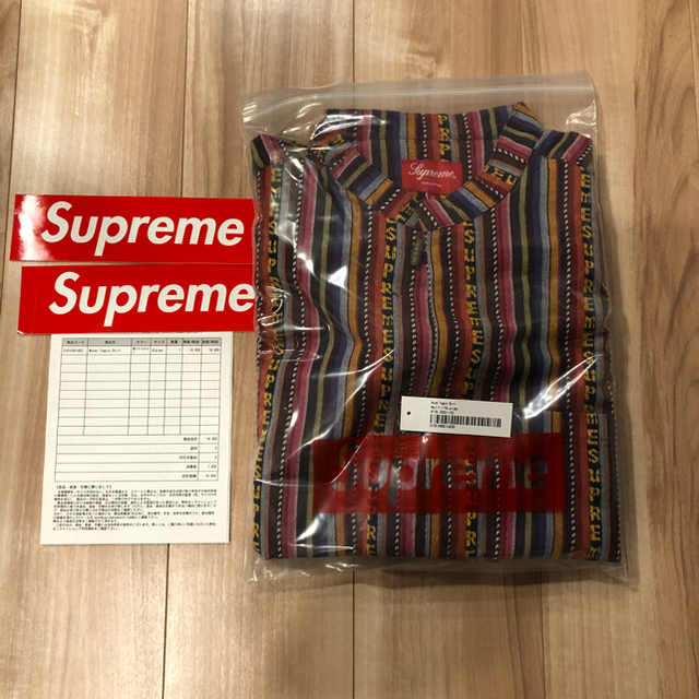 supreme woven toggle shirt シュプリーム XL シャツ