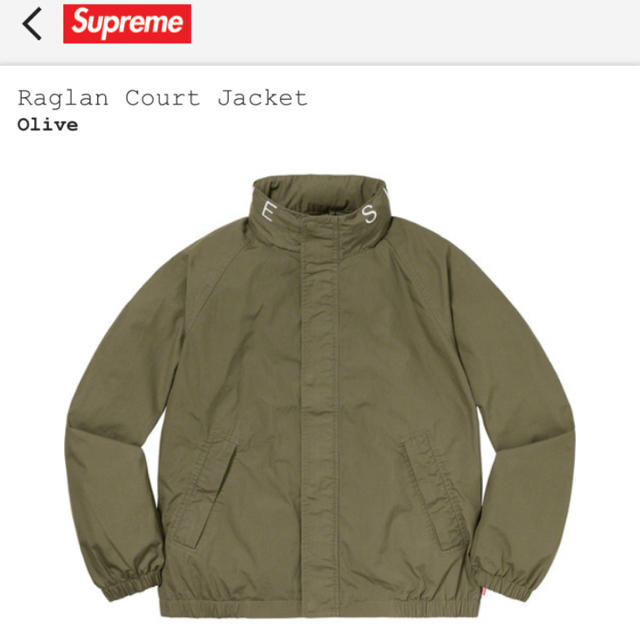 Supreme Raglan Court Jacket オリーブ サイズ S-eastgate.mk