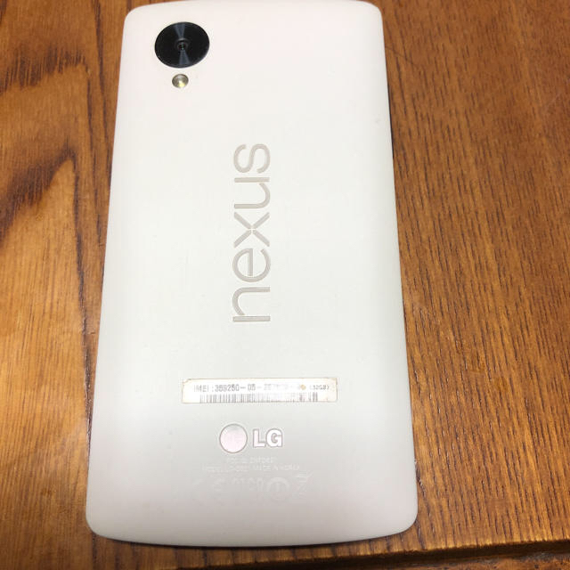 【美品】Nexus5  32GB  White   新品フィルム付