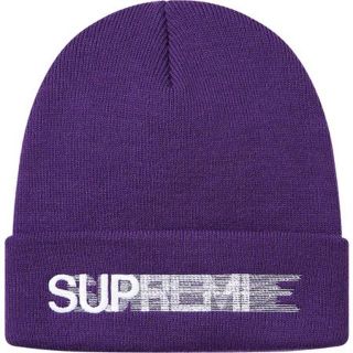 シュプリーム(Supreme)のSupreme Motion Logo Beanie Purple シュプリーム(ニット帽/ビーニー)