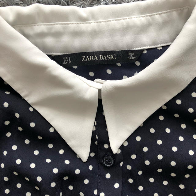 Chesty(チェスティ)のZARA 白襟付き ドットワンピース マタニティ授乳ワンピ chesty キッズ/ベビー/マタニティのマタニティ(マタニティワンピース)の商品写真