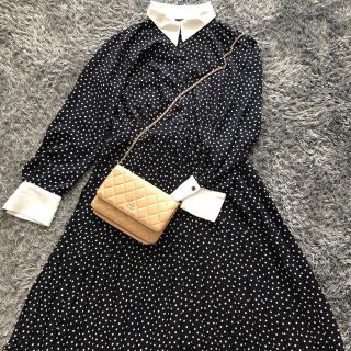 チェスティ(Chesty)のZARA 白襟付き ドットワンピース マタニティ授乳ワンピ chesty(マタニティワンピース)