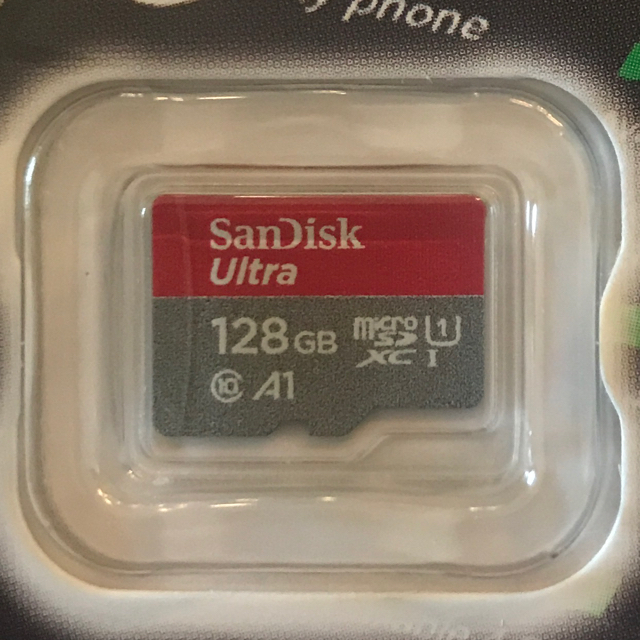 SanDisk(サンディスク)の新品　サンディスク micro SD 128GB  A1対応  スマホ/家電/カメラのPC/タブレット(PC周辺機器)の商品写真