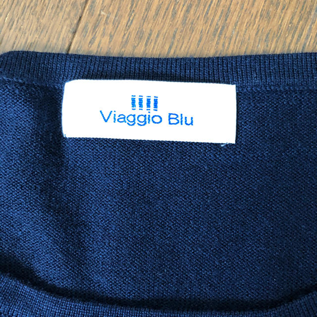 VIAGGIO BLU(ビアッジョブルー)の美品✨ネイビーニット レディースのトップス(ニット/セーター)の商品写真