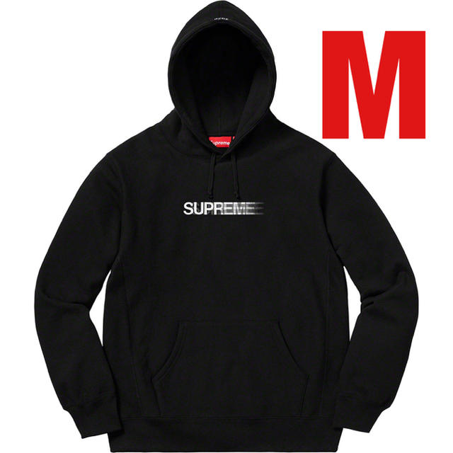 Motion Logo Hooded Sweatshirt Black M