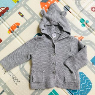 ベビーギャップ(babyGAP)のGAP ニットカーディガン　くま　キッズ(カーディガン)