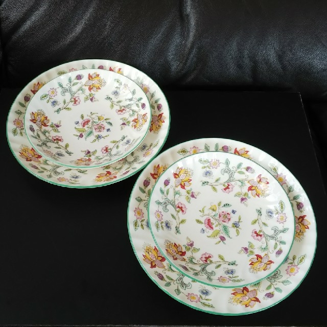 Minton ミントン ハドンホール ボウルプレート 4枚セット used - 食器