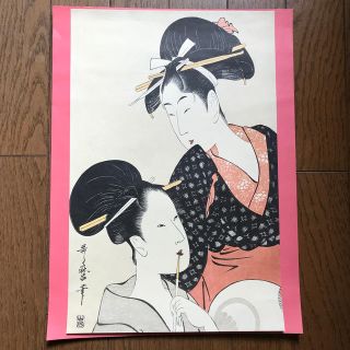 喜多川歌麿　美人画　印刷(版画)