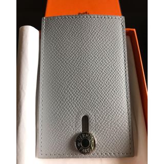 エルメス(Hermes)のエルメス カードケース ディアボロ  ブルーグラシエ✨大幅値下げ✨ほぼ未使用‼️(名刺入れ/定期入れ)