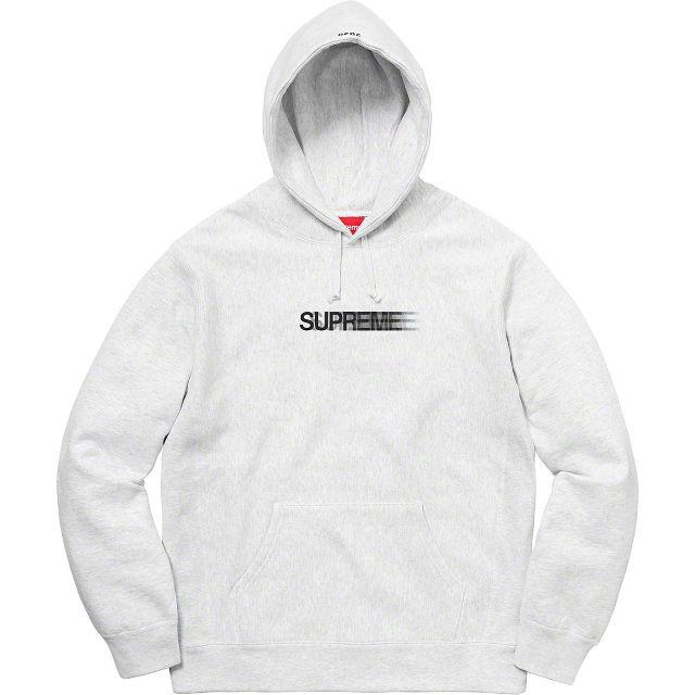 Supreme(シュプリーム)のL Supreme Motion Logo Hooded 灰 国内正規品 メンズのトップス(パーカー)の商品写真