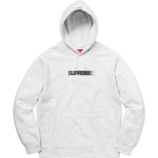 シュプリーム(Supreme)のL Supreme Motion Logo Hooded 灰 国内正規品(パーカー)