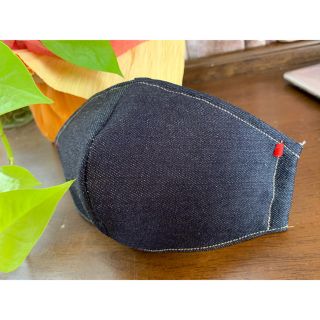 ハンドメイド 　デニム  マスクカバー(その他)