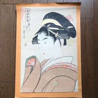 喜多川歌麿　錦絵　印刷(版画)