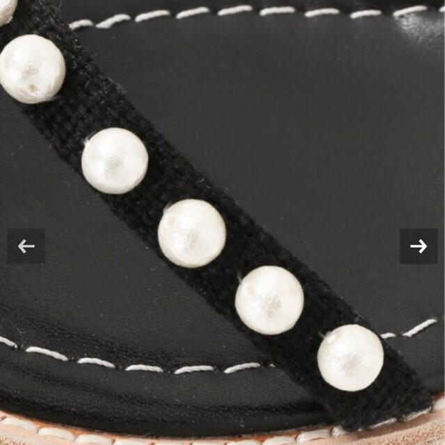 IENA(イエナ)のIENA TSURU by MARIKO OIKAWA パール厚底サンダル　36 レディースの靴/シューズ(サンダル)の商品写真