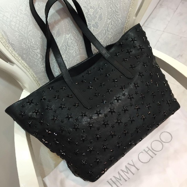 ジミーチュウ JIMMY CHOO スター スタッズ トート ハンドバッグ