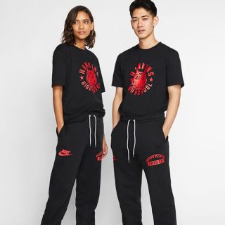 ナイキ(NIKE)のNIKE×ストレンジャーシングス Tシャツ 黒 L(Tシャツ/カットソー(半袖/袖なし))