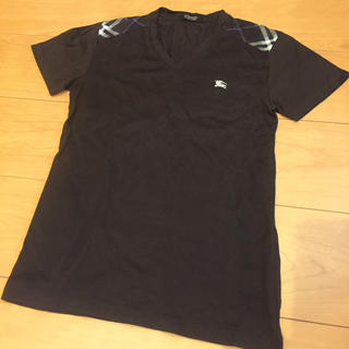 バーバリーブラックレーベル(BURBERRY BLACK LABEL)の【美品】Burberry VカットTシャツ (Tシャツ(半袖/袖なし))