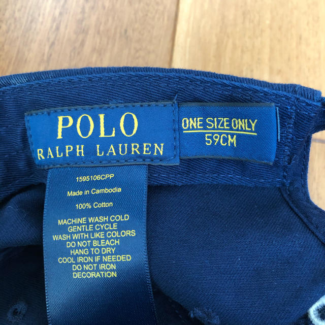 POLO RALPH LAUREN(ポロラルフローレン)の未着用　ラルフローレン　ネイビーキャップ　59 メンズの帽子(キャップ)の商品写真