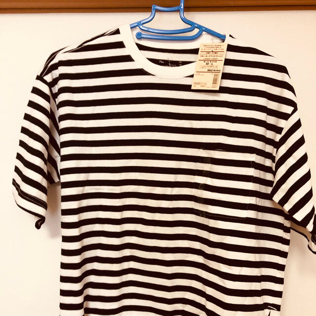 MUJI (無印良品)(ムジルシリョウヒン)の無印良品　ボーダー　Tシャツ レディースのトップス(Tシャツ(半袖/袖なし))の商品写真