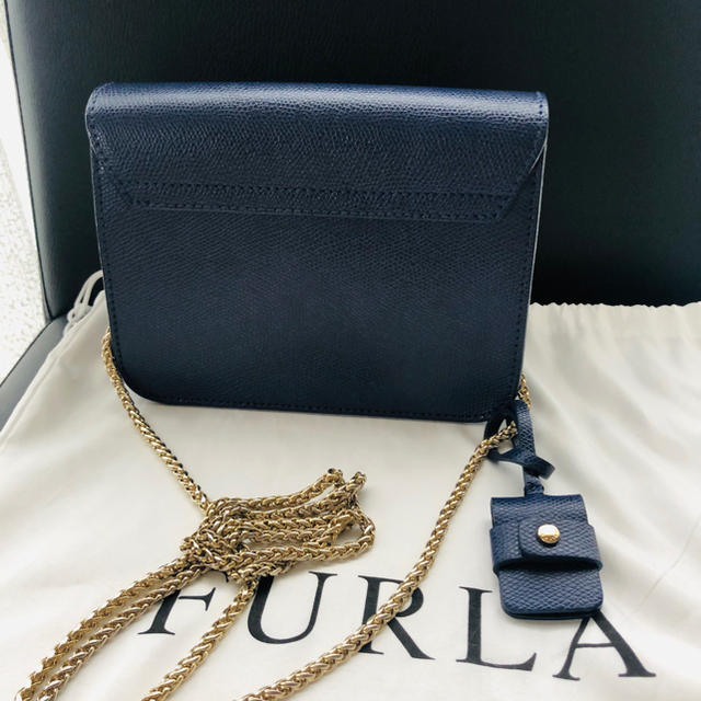 ★最終値下げ★【美品】FURLA フルラ メトロポリス　ネイビー　レザーメトロポリス