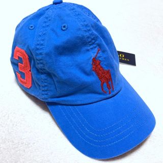 ポロラルフローレン(POLO RALPH LAUREN)の56㎝ / 8-20 新品 ラルフローレン B ビッグポニー キャップ(帽子)