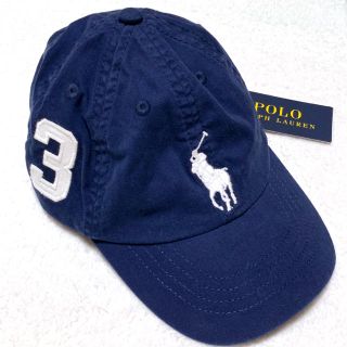 ポロラルフローレン(POLO RALPH LAUREN)のサイズ限定価格✧︎*。新品✨N ビッグポニー キャップ 52㎝ / 2T-4T(帽子)