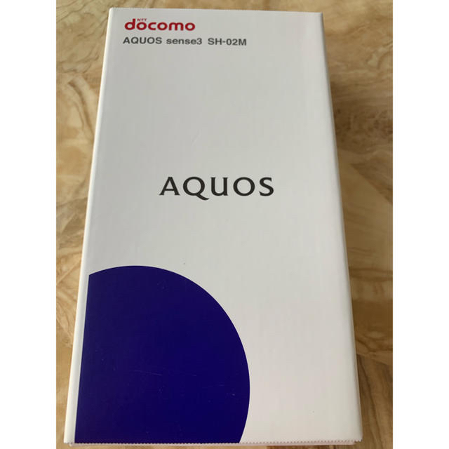 AQUOS(アクオス)のドコモ AQUOS sense3 SH-02M Blackの スマホ/家電/カメラのスマートフォン/携帯電話(スマートフォン本体)の商品写真