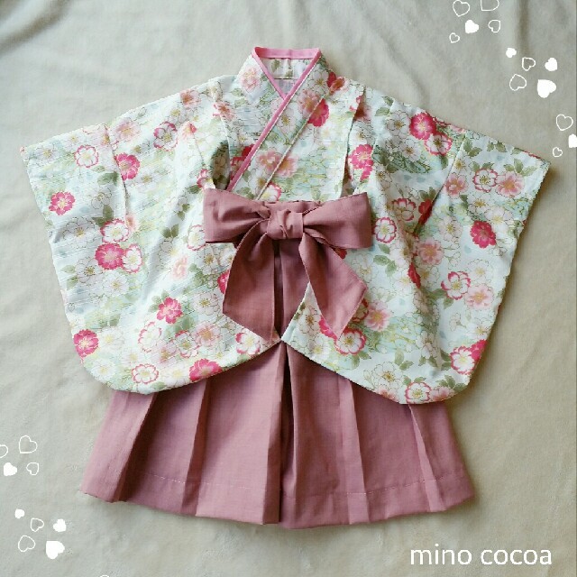 handmade baby HAKAMA 80-90cmベビー袴