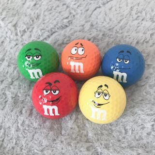 エムアンドエム(M&M)のM&M's ゴルフボール(5個)(ボール)